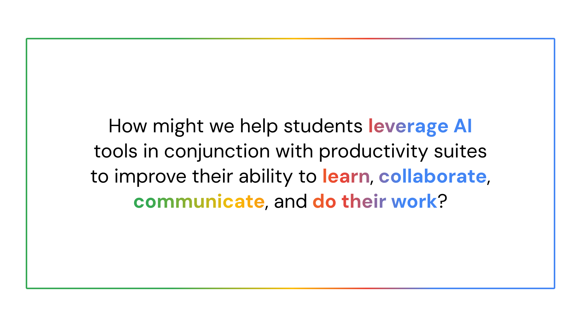 Google Research Presentation
