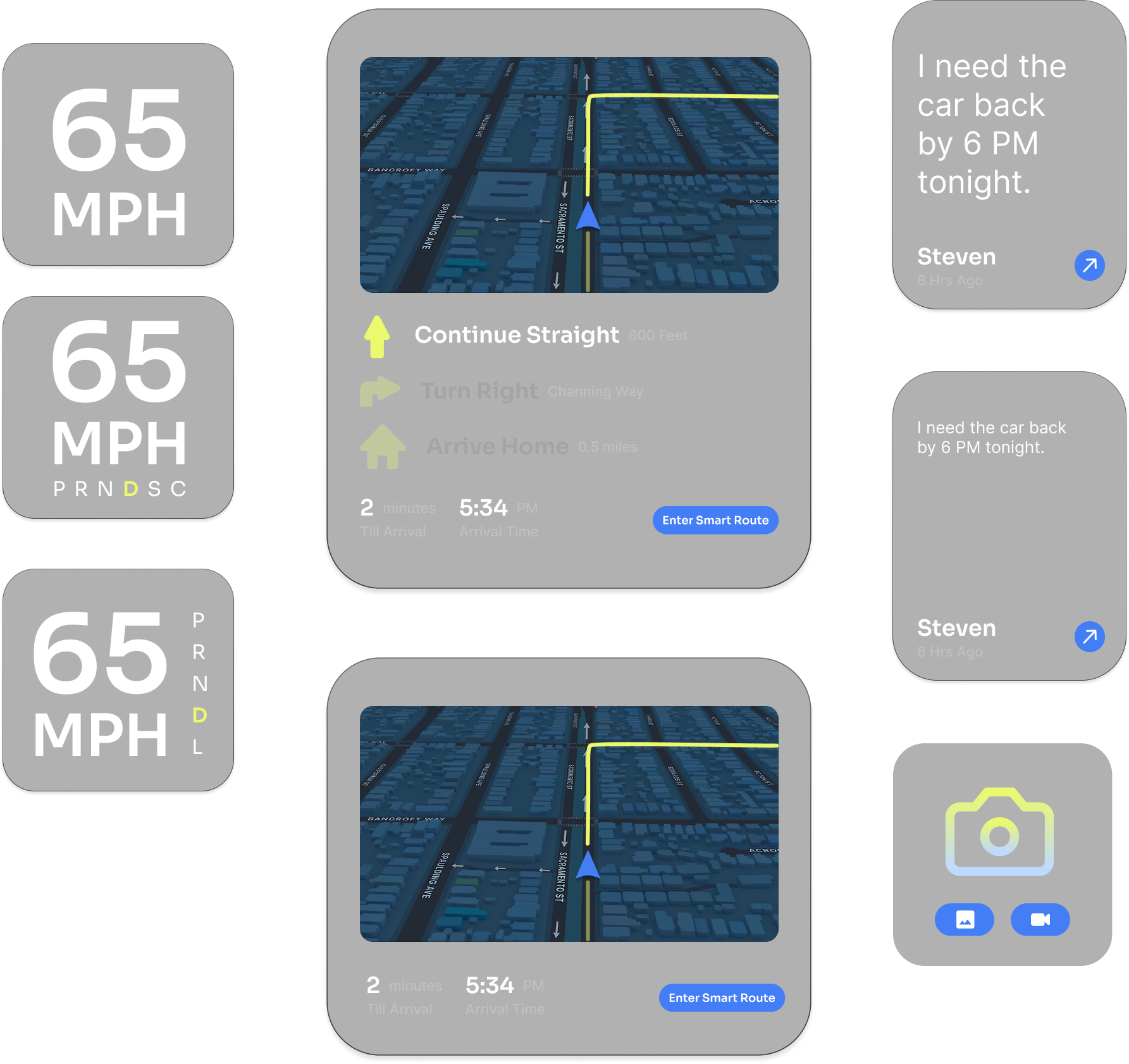 Self-Driving Interface Design